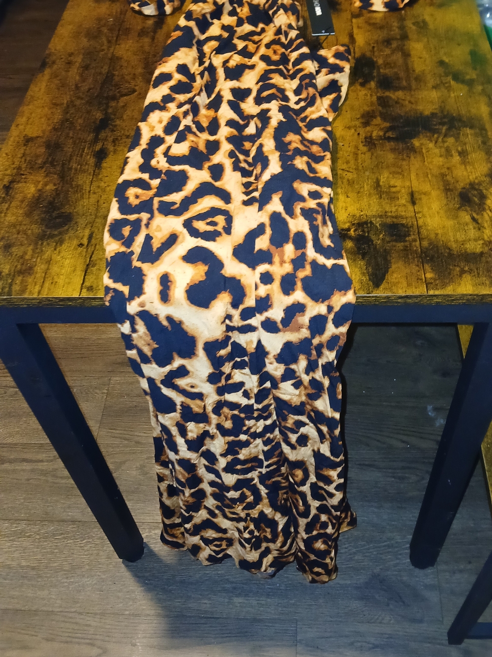 Fashion Nova Leopard Print Maxi Dress - Brown & Black - Picture 3 of 6